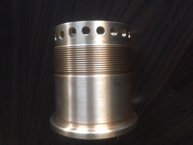 Brass cylindrical component
