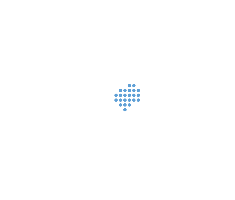 UK map made up of white dots with blue dots highlighting a service area
